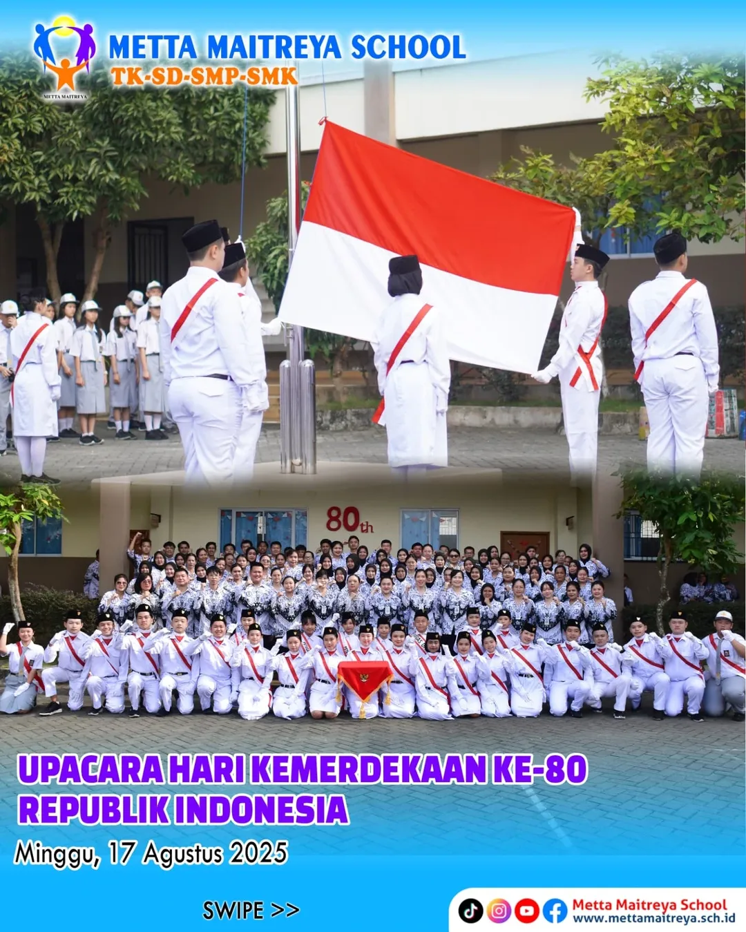 Upacara Memperingati Hari Kemerdekaan ke-80 Republik Indonesia